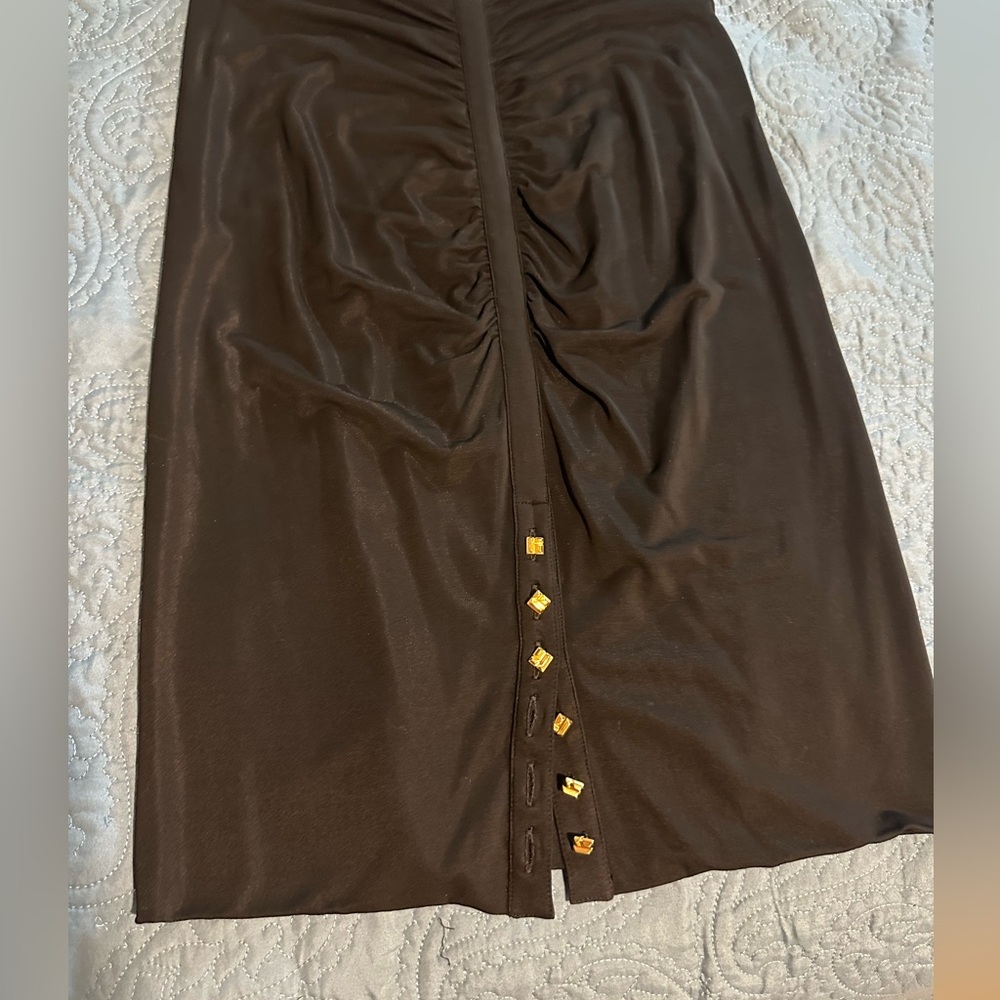 Roberto Cavalli, black medium stretch skirt